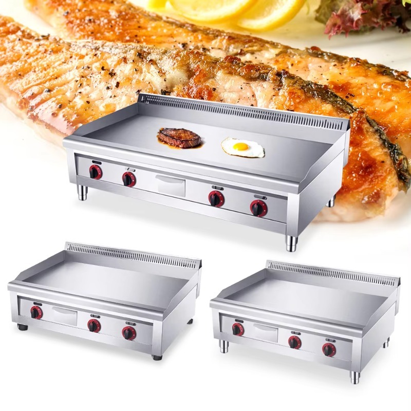 Electric Griddle Flat Top - 16mm 상업용 식당 주방 장비 버거