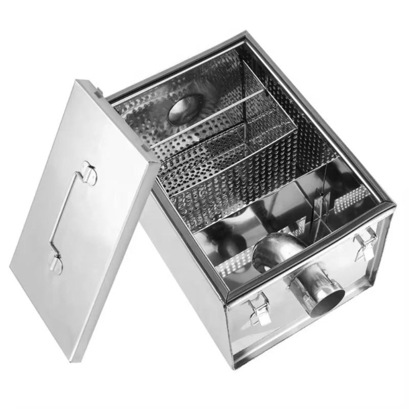 Commercial Kitchen Grease Interceptor - 휴대용 5GPM 가정용 상업용 주방 스테인리스