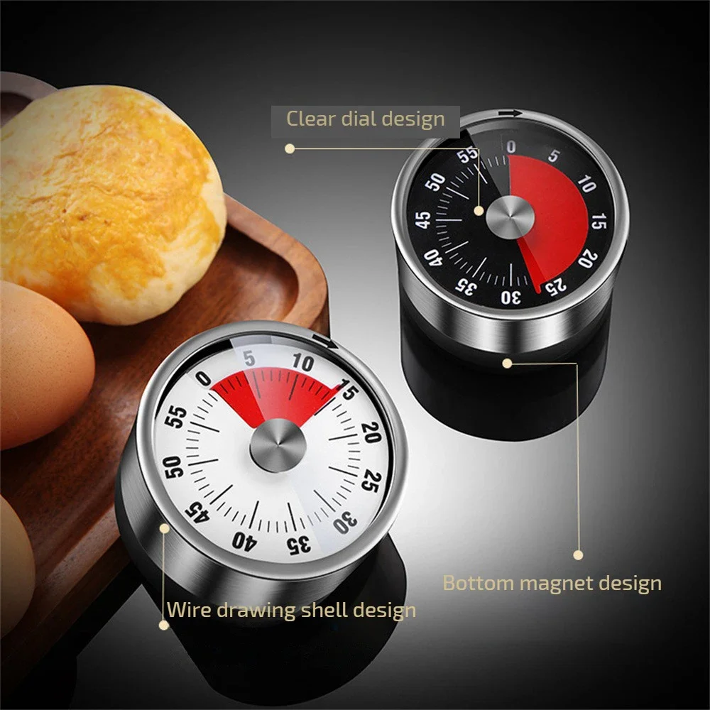 Commercial Kitchen Timer - 새로운 스테인레스 스틸 비주얼 타이머 기계식
