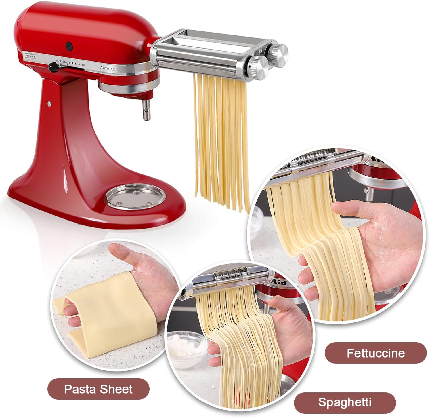 키친에이드 믹서 3-in-1 파스타 롤러 커터 부착물, - Commercial Kitchenaid 리뷰 및 가격