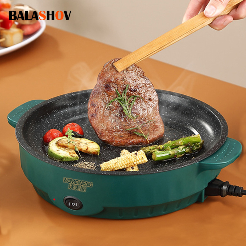 전기 멀티 쿠커 전기 프라이팬 220V 가정용 바베큐  - Commercial Kitchen Pots And Pans 리뷰 및 가격