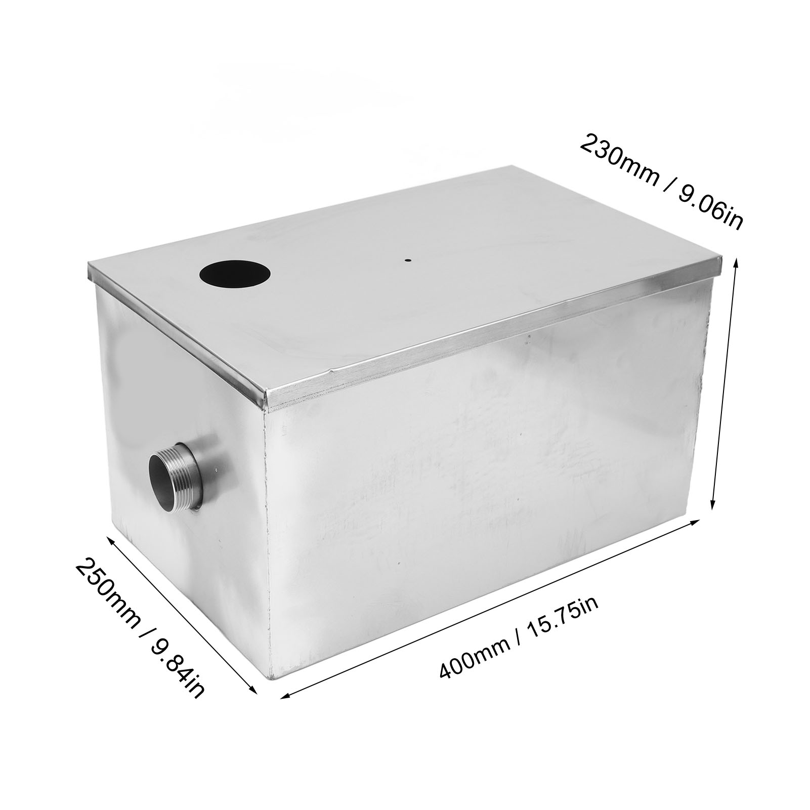 400x250x230mm 스테인리스 스틸 그리스 차단  - Commercial Kitchen Grease Interceptor 리뷰 및 가격