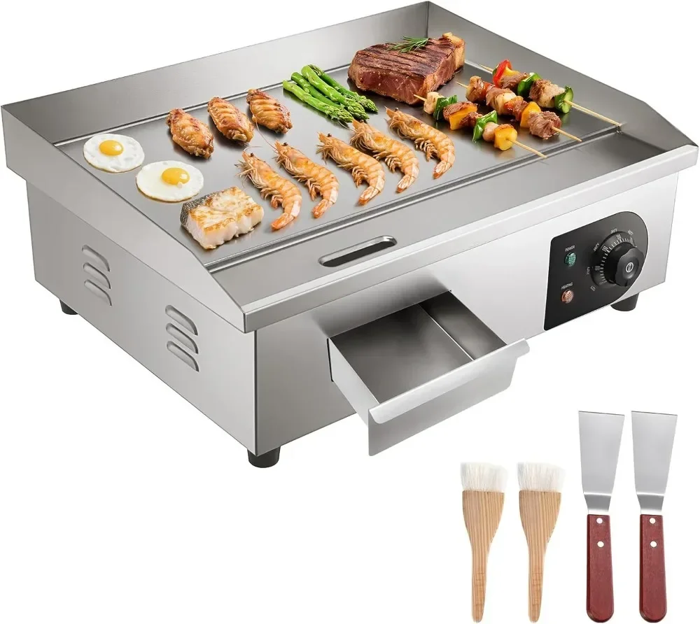인기 판매 상품 상업용 전기 그리들 1750W, 21x - Electric Griddle Flat Top 리뷰 및 가격