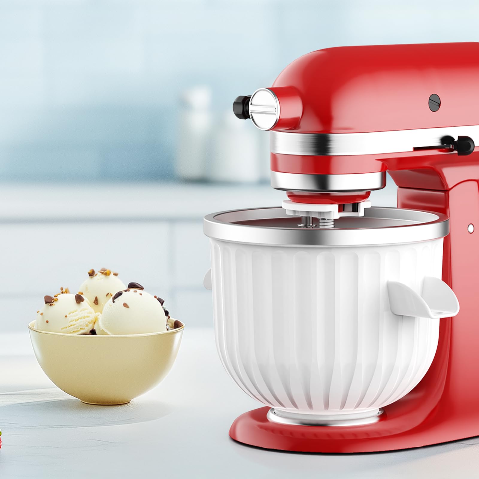 키친에이드 스탠드 믹서용 2쿼트 아이스크림 메이커 부착 - Commercial Kitchenaid 리뷰 및 가격