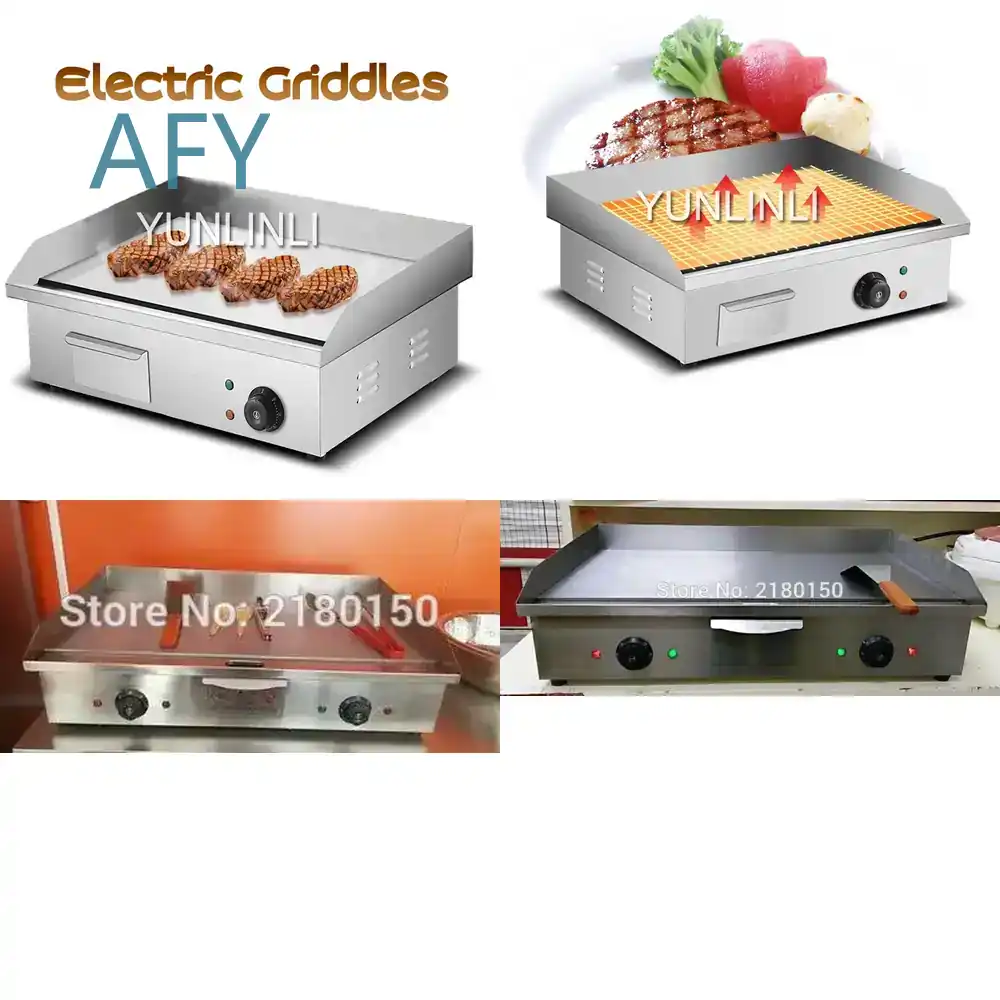 전기 테판야끼 그릴, 상업용 스테인리스 스틸 베이커,  - Electric Griddle Flat Top 리뷰 및 가격