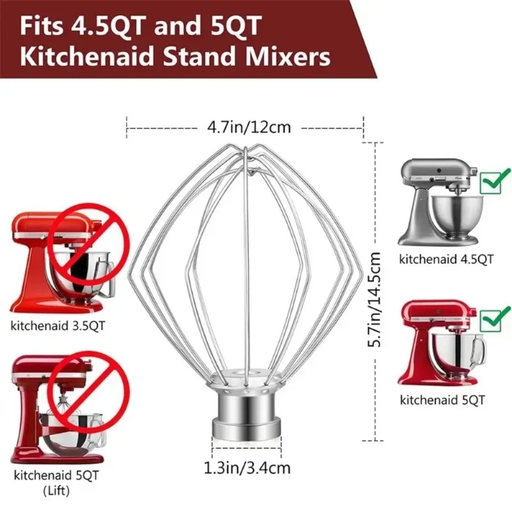 키친에이드 아티산 믹서 액세서리용 6선 스틸 휘스크,  - Commercial Kitchenaid 리뷰 및 가격